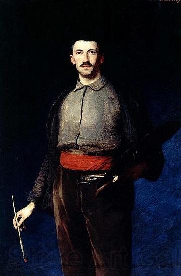 Ludwik de Laveaux Self-portrait with a palette